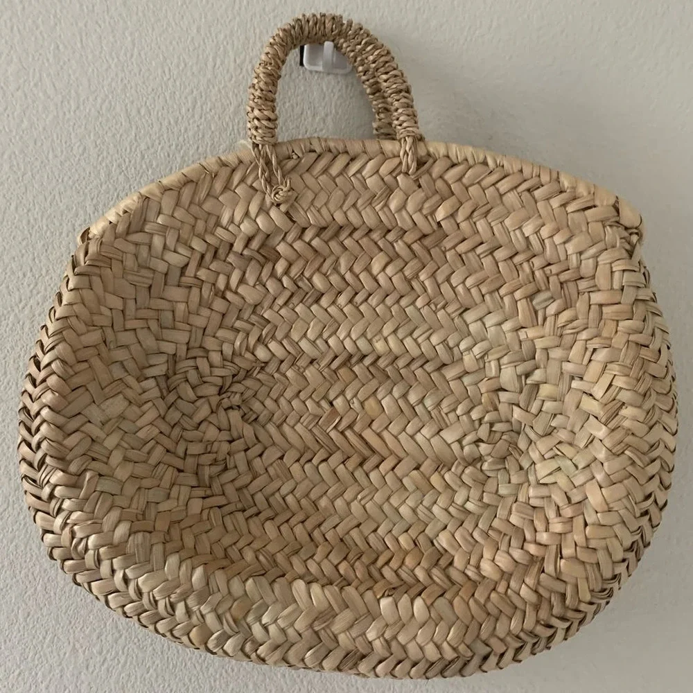 Boho Handmade 100% Straw Mini Basket‎